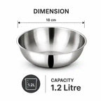 Stainless steel tasla for cooking sabji, preparing vegetables and everyday Indian kitchen use.