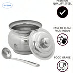 Steel ghee pot