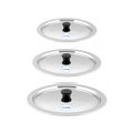 Kitdor Stainless Steel Lid with Knob/Dome Lid of size 16 to 40 cm