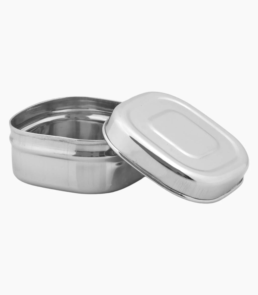 Java Square Dabba Kitdor Stainless Steel Masala Dabba Online - Kitdor