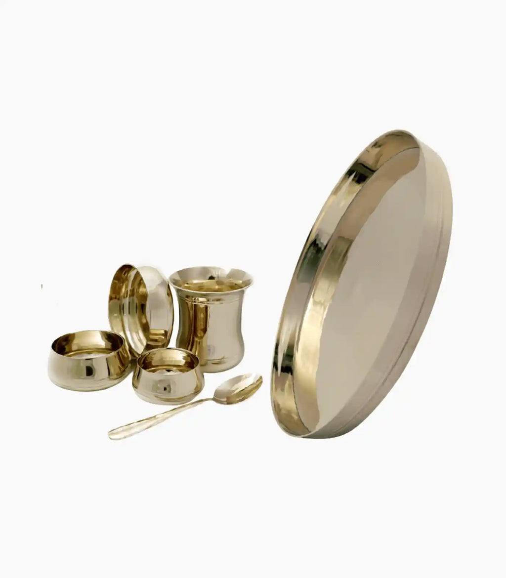 Kitdor Brass Thali Set