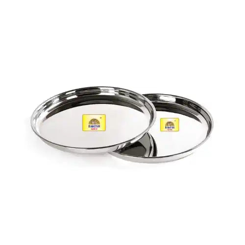 stainless steel dinner plate set