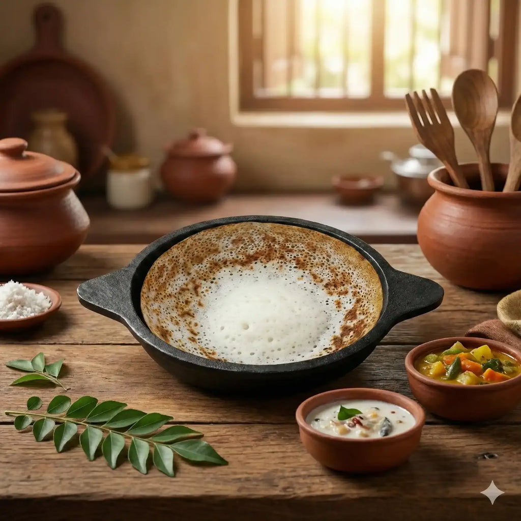 Elevate your food presentation with this premium cast iron mini kadai, beautifully styled with hot dal tadka and aromatic tempering. Perfect for cooking and serving Indian curries, dals, and gravies, this durable cast iron serving bowl retains heat longer and enhances authentic flavors. Ideal for home kitchens, restaurants, and hotel-style dining setups.