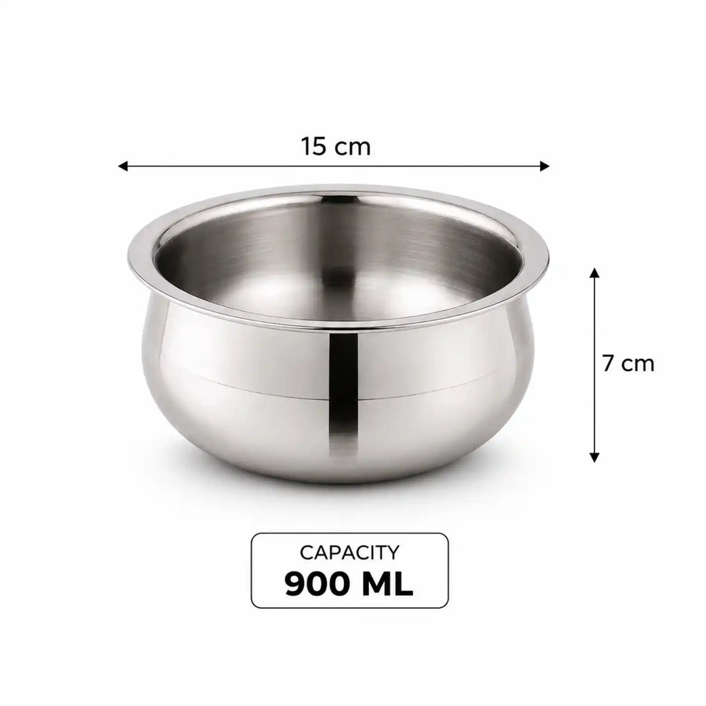 Gem Rajesh Triply Stainless Steel Handi with SS Lid