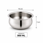 Gem Rajesh Triply Stainless Steel Handi with SS Lid