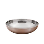 Heavy Bottom Stainless Steel Kadai (Hammered Tasla) without Handle