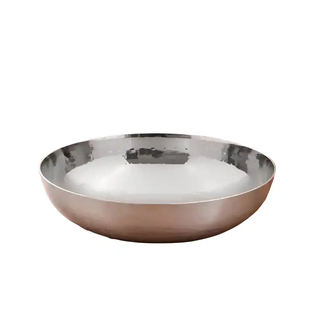 Heavy Bottom Stainless Steel Kadai (Hammered Tasla) without Handle