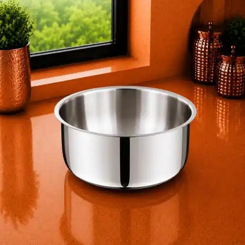 Triply Stainless Steel Tope Without Lid | 3 Layer Cooking Pot for Sabji