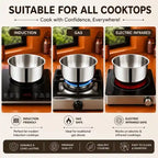 Triply Stainless Steel Tope Without Lid | 3 Layer Cooking Pot for Sabji