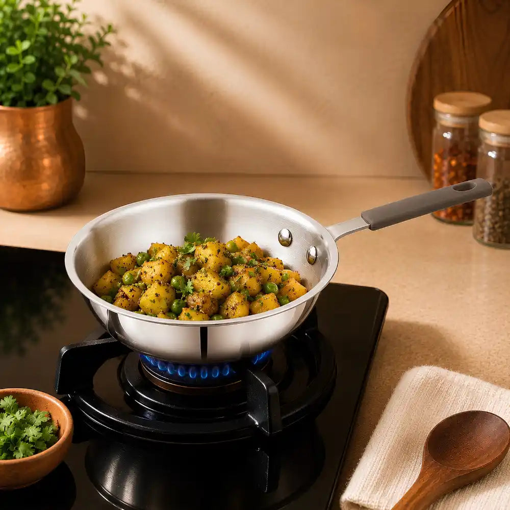 Triply Stainless Steel Fry Pan | Mini Series