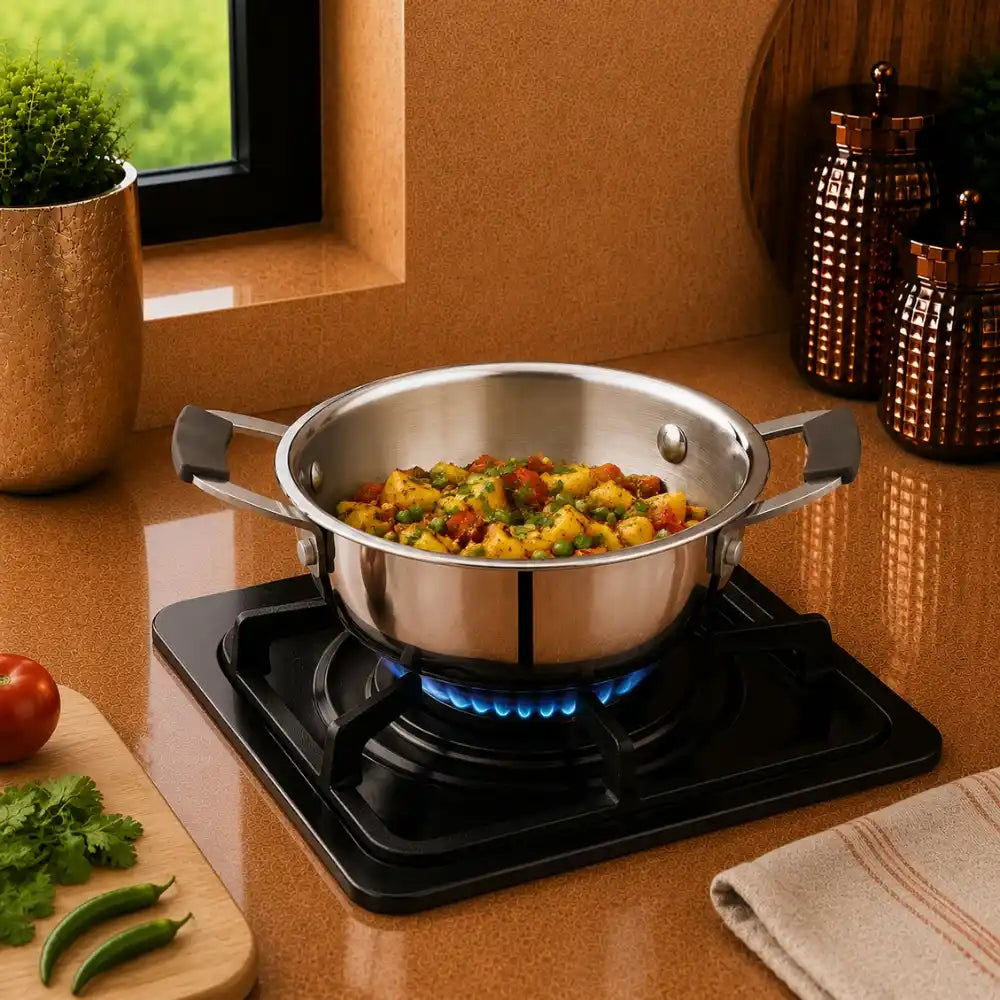 Triply Stainless Steel Mini Kadai | Mini Series