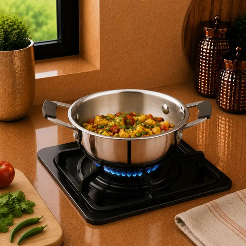 Gem Rajesh Triply Stainless Steel Mini Kadai | Mini Series