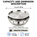 Premium Tri-Ply Stainless Steel Tasla with Toughened Glass Lid
