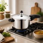 Stainless Steel Pressure Cooker | Heavy Gauge Induction Base Pressure Cooker