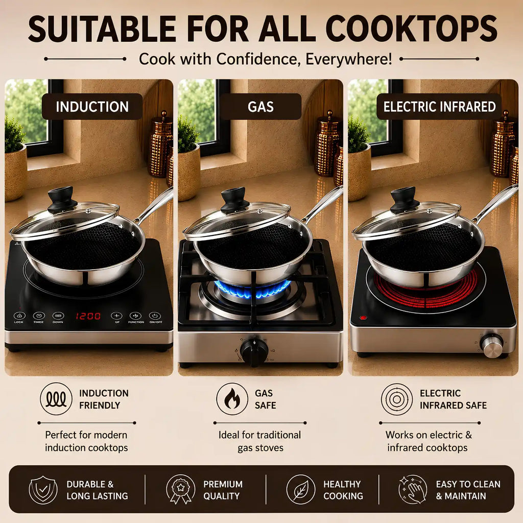 Gem Rajesh Triply Stainless Steel Mini Saucepan Mini Series
