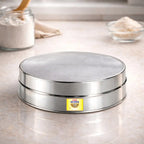 Rakesh Gold Stainless Steel Atta Chalni | Fine Mesh Flour Sieve