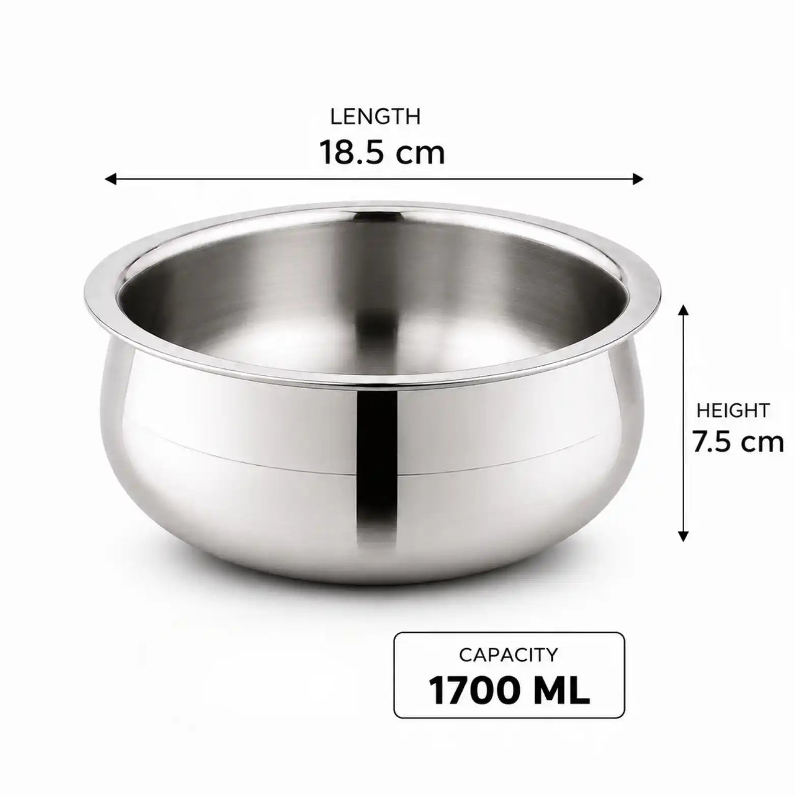 Gem Rajesh Triply Stainless Steel Handi with SS Lid