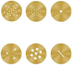 Pure Brass Sev Sancha Machine with Free 6 Different Jali for Making Different Types of Sevaiya, Sev, Gathiya Murukku, Chakli, Bhujia Etc
