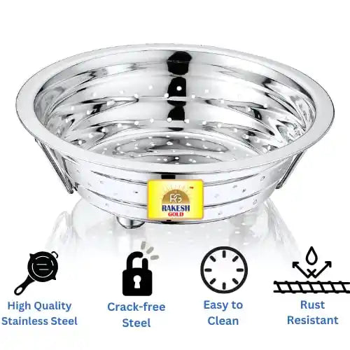Stainless Steel Strainer, Multiuse for Rice, Vegetables, Fruits, Food Grade, BPA Free, Dishwasher Safe,