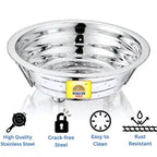 Stainless Steel Strainer, Multiuse for Rice, Vegetables, Fruits, Food Grade, BPA Free, Dishwasher Safe,