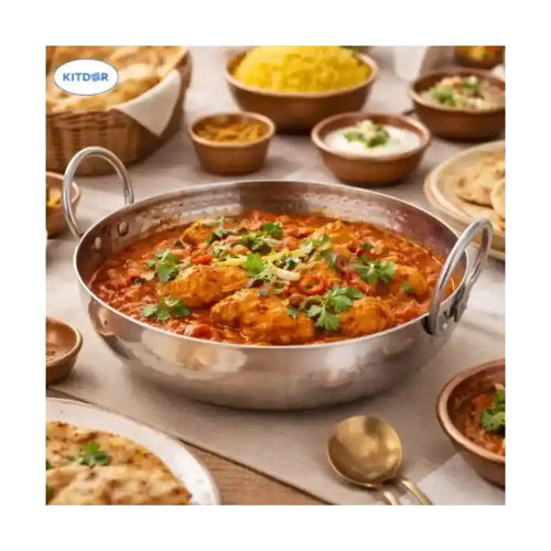 Kitdor Steel Kadai Hammered