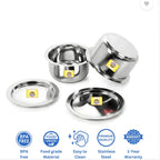 Rakesh Gold Stainless Steel Tope Set of 3