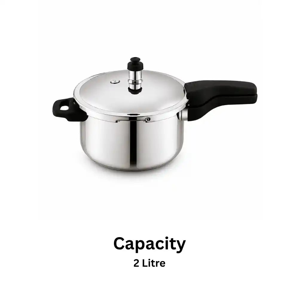 Stainless Steel Pressure Cooker | Heavy Gauge Induction Base Pressure Cooker
