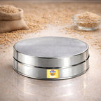 Rakesh Gold Stainless Steel Wheat Chalni | Fine Mesh Grain Sieve
