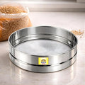 Rakesh Gold Stainless Steel Wheat Chalni | Fine Mesh Grain Sieve