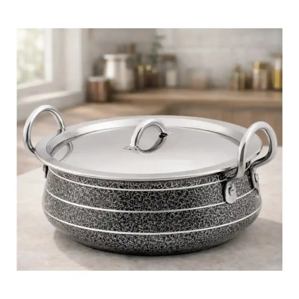Kitdor Hindalium Aluminium Nagina Kadai with Handle