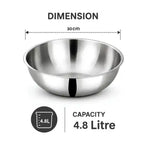 Stainless steel tasla for cooking sabji, preparing vegetables and everyday Indian kitchen use.