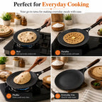 Cast Iron Tawa with Wooden Handle