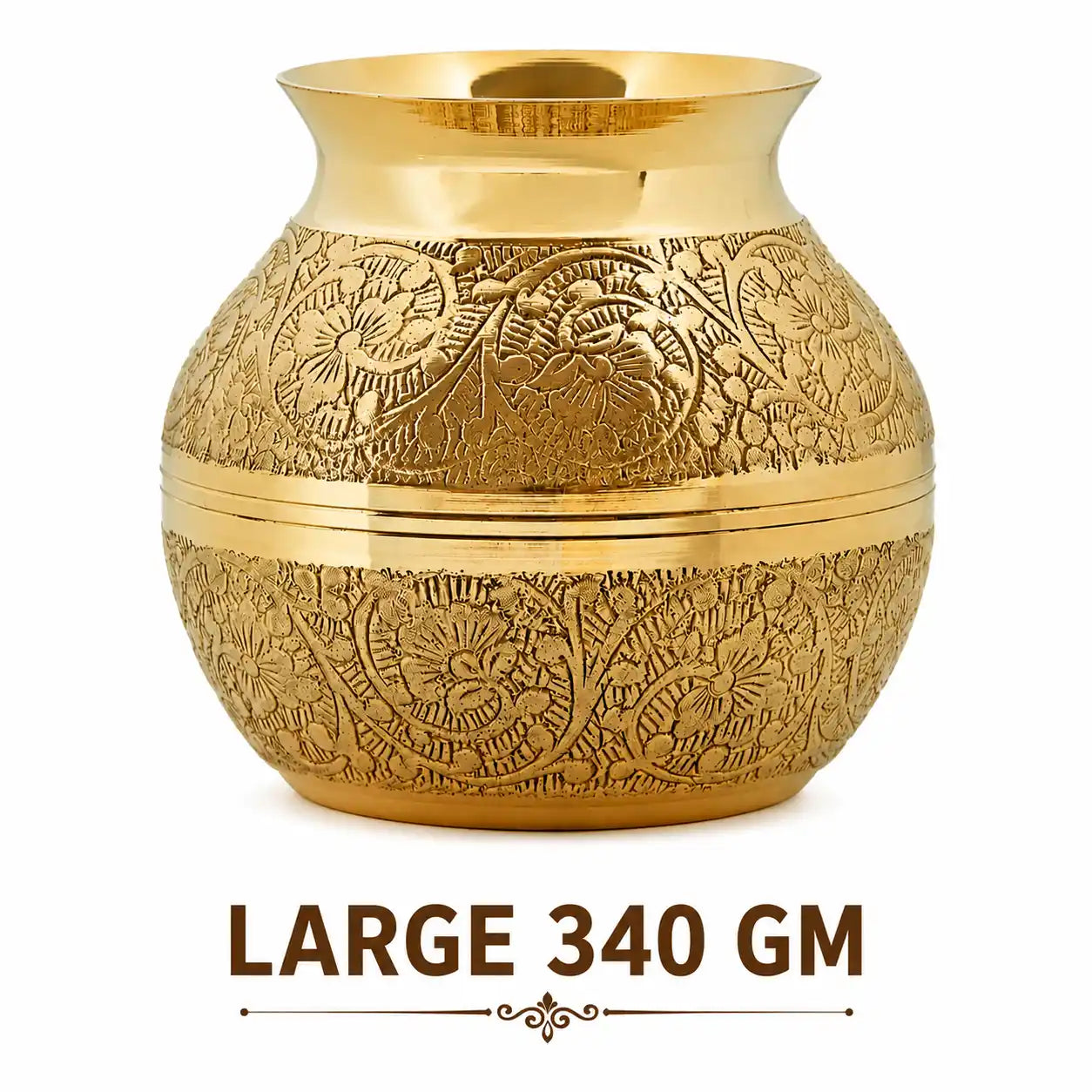 Brass Fancy Carving Lota