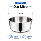 Triply Stainless Steel Tope Without Lid | 3 Layer Cooking Pot for Sabji