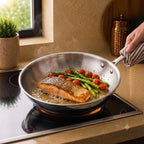 Triply Stainless Steel Fry Pan | Induction Compatible