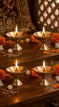 Nitya Pyali Diya Deepak Oil Lamp for Diwali Decoration Item, Daily Puja & Other Religious Rituals