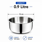 Gem Rajesh Triply Stainless Steel Tope with Flat Lid