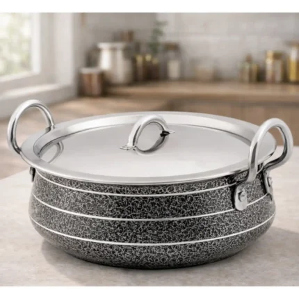 Kitdor Hindalium Aluminium Nagina Kadai with Handle