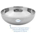 hammered stainless steel kadai​