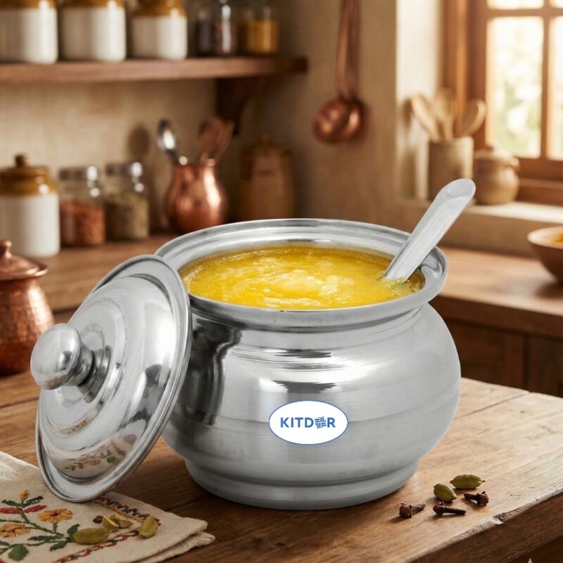 steel pot for ghee