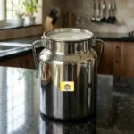 Rakesh Gold Steel Plain Barni - Image 3