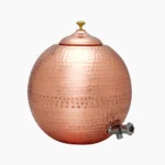 Kitdor Copper Hammered Round Matka
