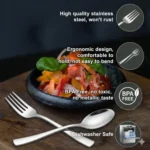 Silver spoon and fork set