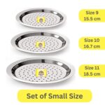 Stainless steel Lids with hole for tope, kadai, tapeli, handi and other utensils | Plain cover for vessels - Image 4