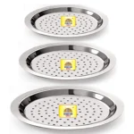 plain steel lid with hole to cover utensils