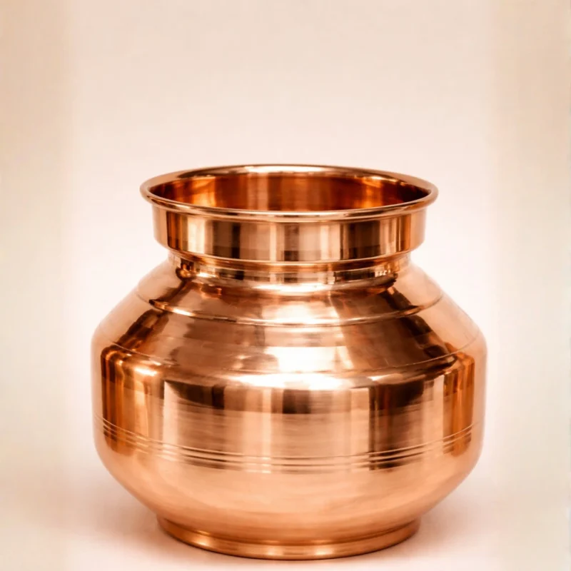 Pure Copper Kalash for Pooja – Traditional Tamra Lota