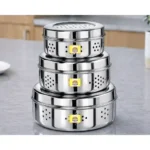 steel dabba with holes