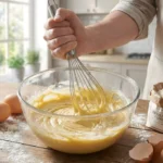 Stainless steel wire whisk with metal handle for egg beating and mixing