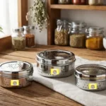 steel dabba with holes