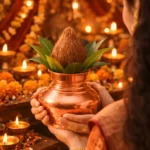 Premium pure copper kalash ideal for daily pooja rituals and abhishek ceremonies.